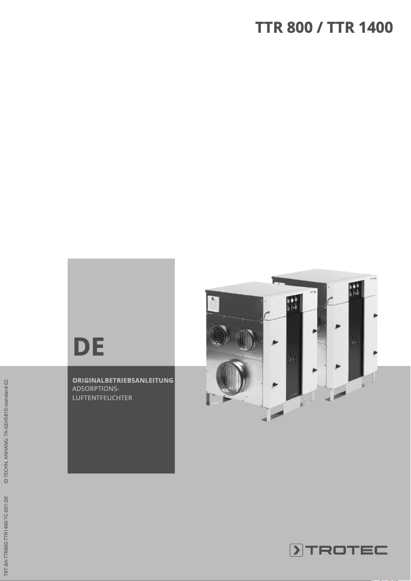 Página 1 del manual Manual de usuario Trotec TTR 1400