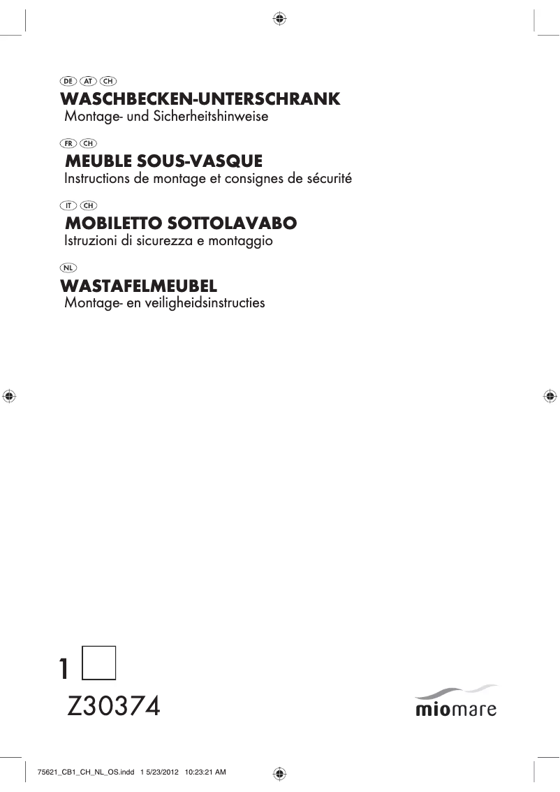 Page 1 of the manual User Manual Miomare IAN 75621