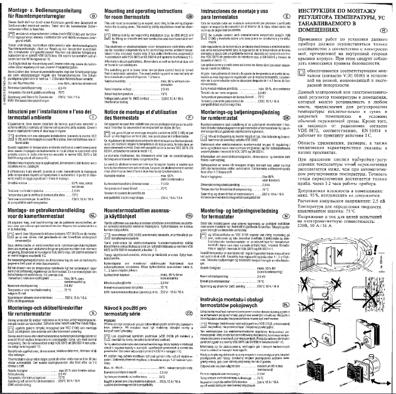 Page n°1 - Manuel utilisateur Eberle RTR-E 6121