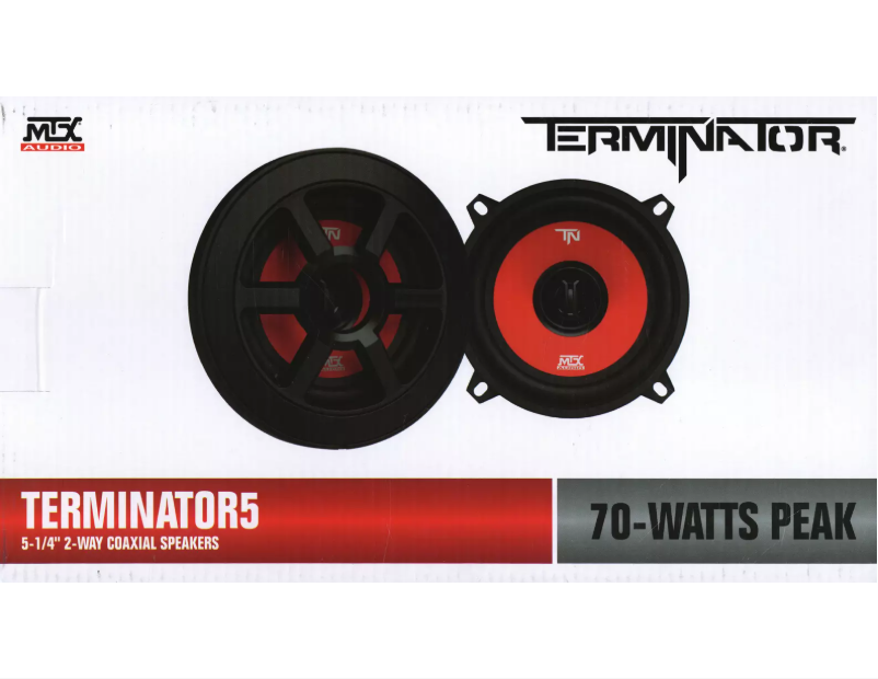 Page n°1 - Manuel utilisateur MTX Audio Terminator 5