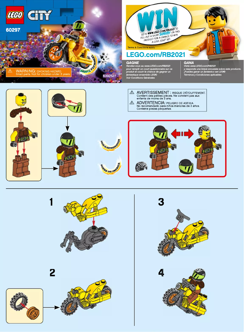 Page n°1 - Manuel utilisateur Lego City 60297