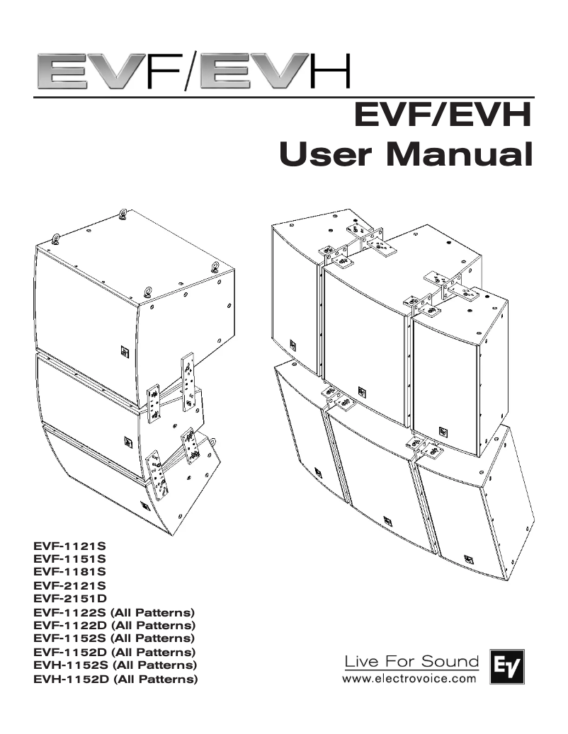 Imagen de la primera página del manual del dispositivo EVF-1152D/94