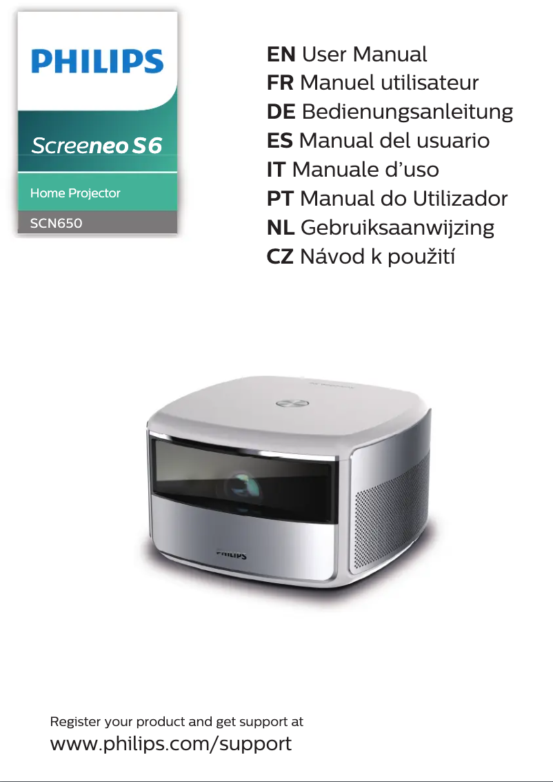 Page 1 de la notice Manuel utilisateur Philips Screeneo S6
