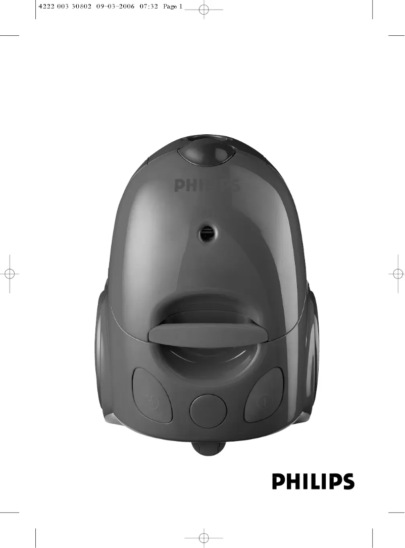 Page n°1 - Manuel utilisateur Philips Economy FC8347