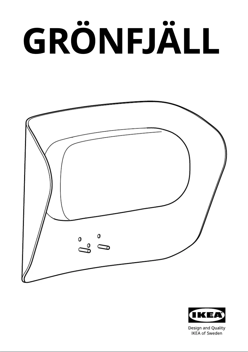 Image de la première page du manuel de l'appareil GRÖNFJÄLL 405.329.16