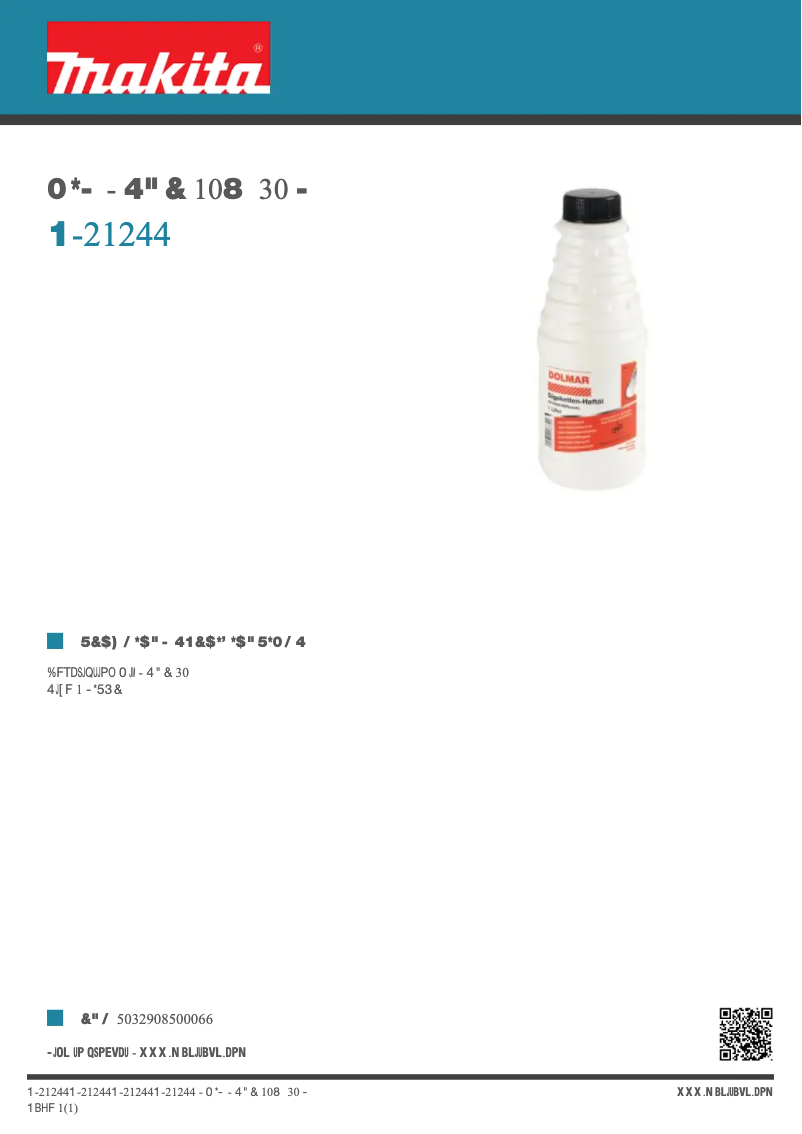 Image de la première page du manuel de l'appareil P-21244