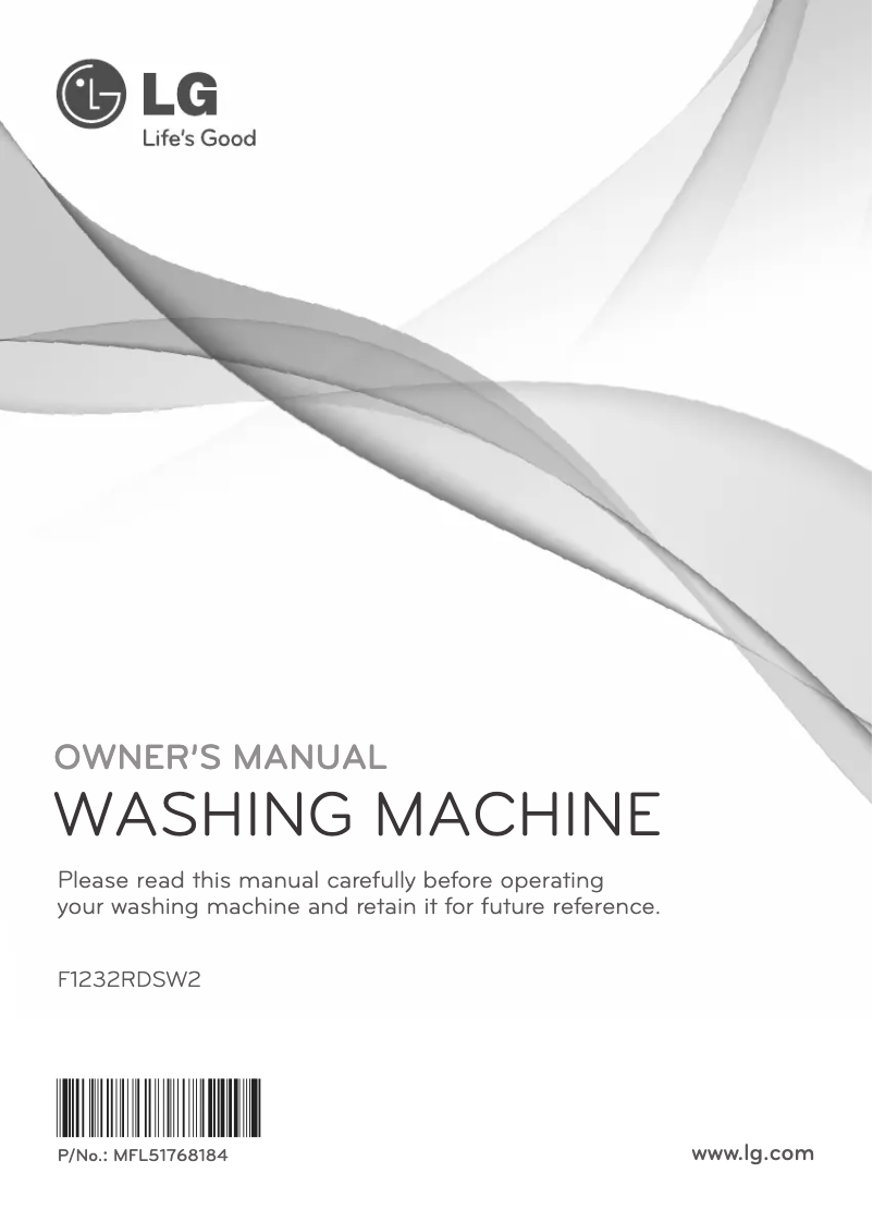 Page 1 de la notice Manuel utilisateur LG F1232RDSW2