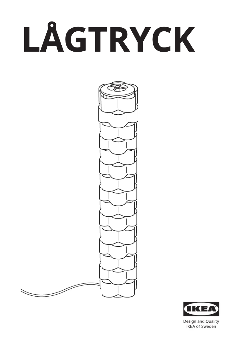 Imagen de la primera página del manual del dispositivo LÅGTRYCK 805.132.04