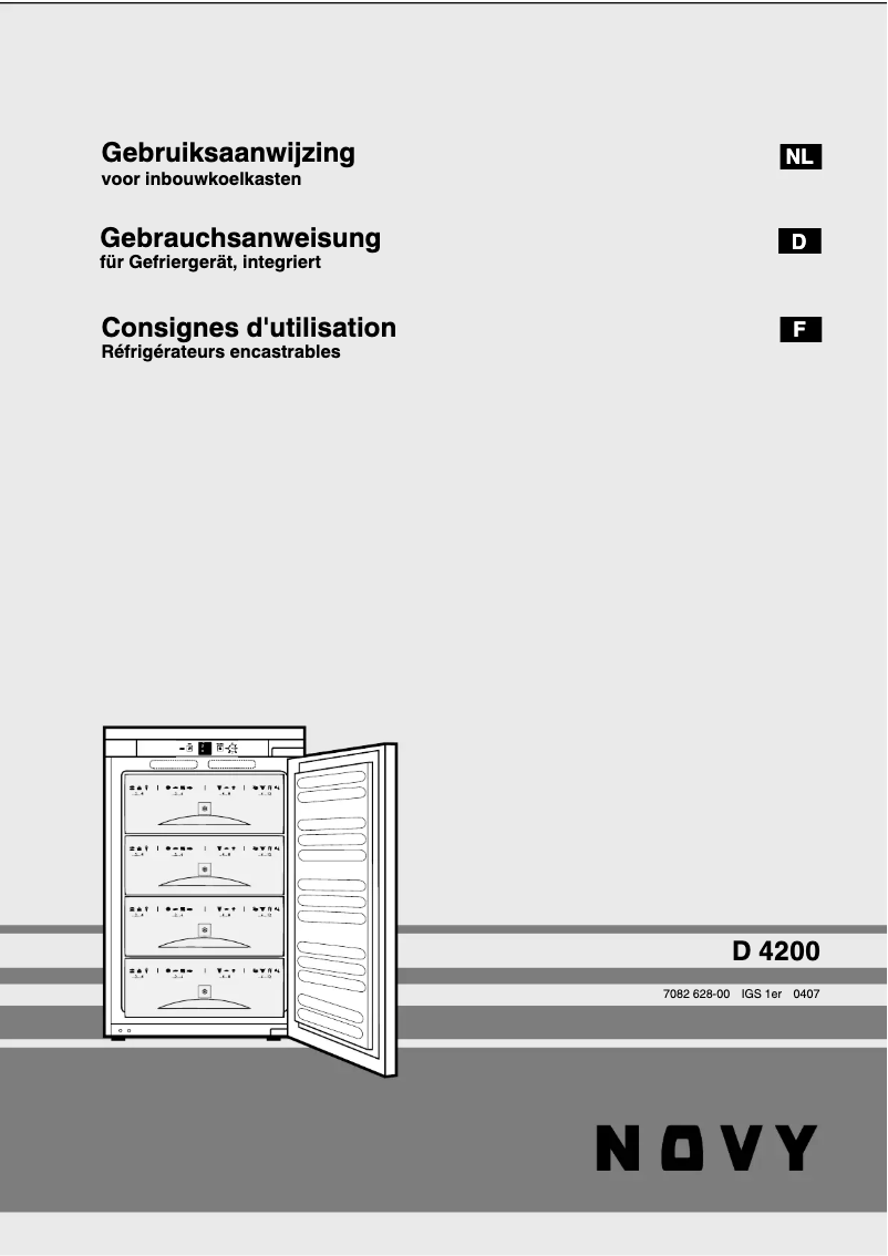 Page 1 de la notice Manuel utilisateur Novy 4200