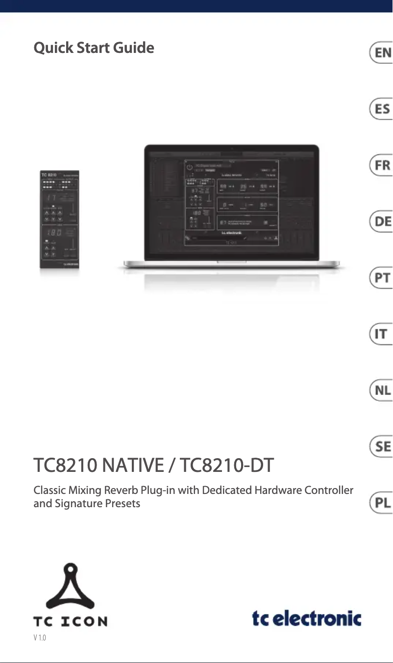 Page n°1 - Guide de démarrage rapide TC Electronic TC8210-DT