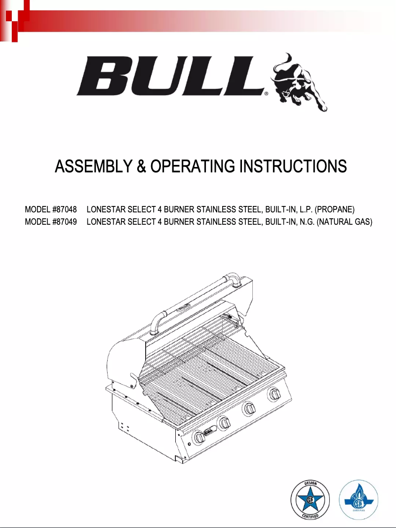 Page 1 de la notice Manuel utilisateur Bull Lonestar Select 87049
