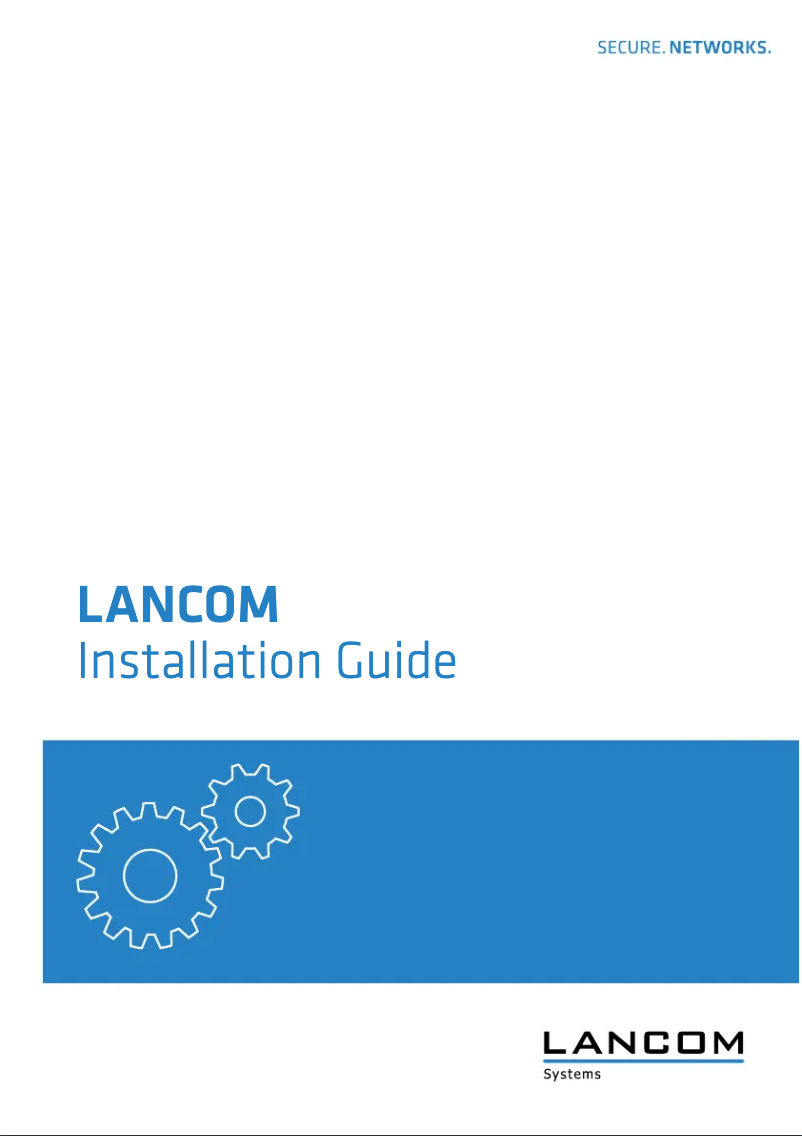 Page 1 de la notice Manuel utilisateur Lancom 1793VA-4G