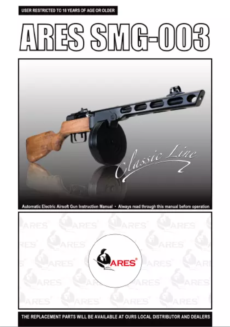 Page n°1 - Manuel utilisateur Ares SMG-003