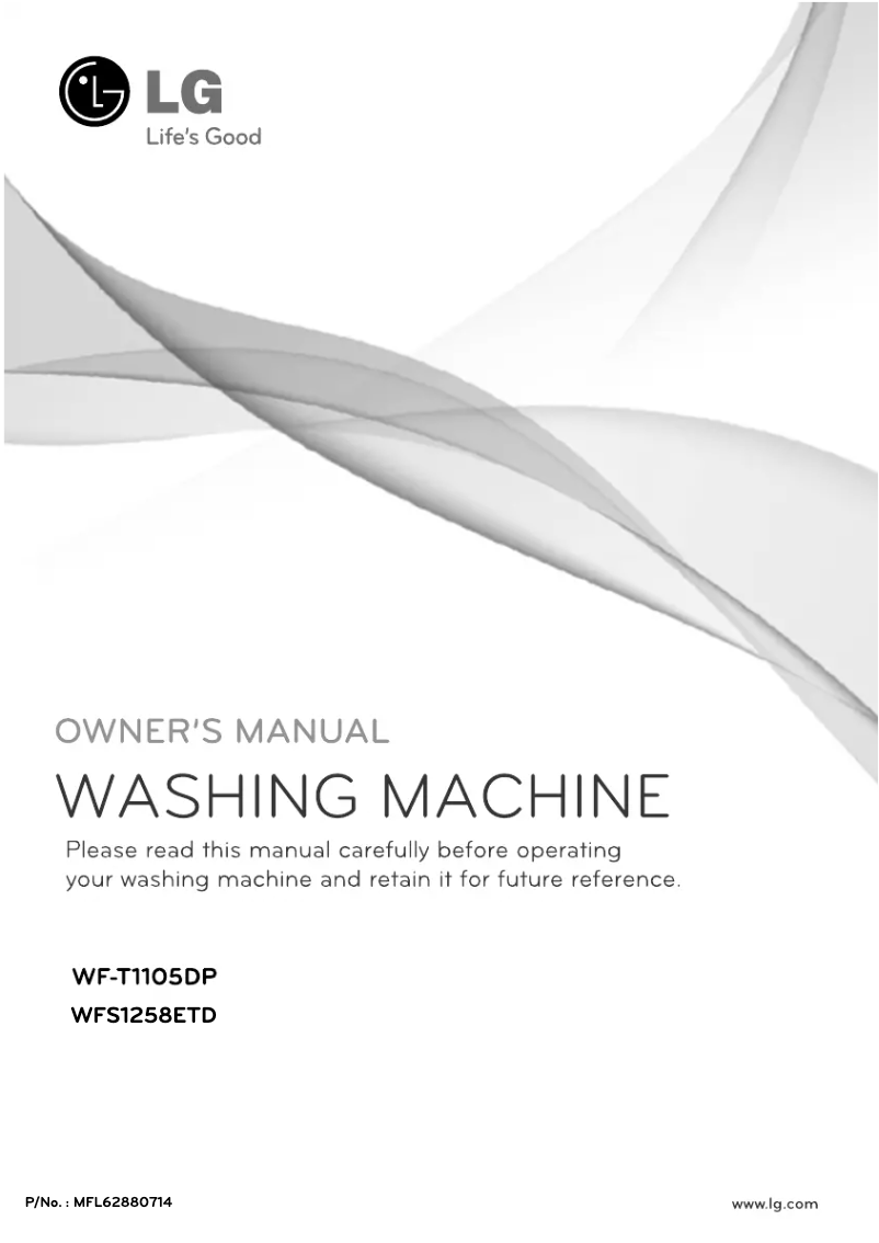 Image de la première page du manuel de l'appareil WFS1258ETD