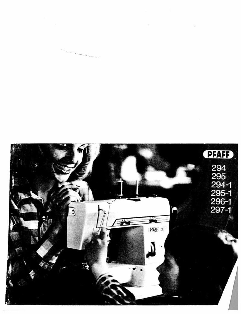 Page 1 de la notice Manuel utilisateur Pfaff 295