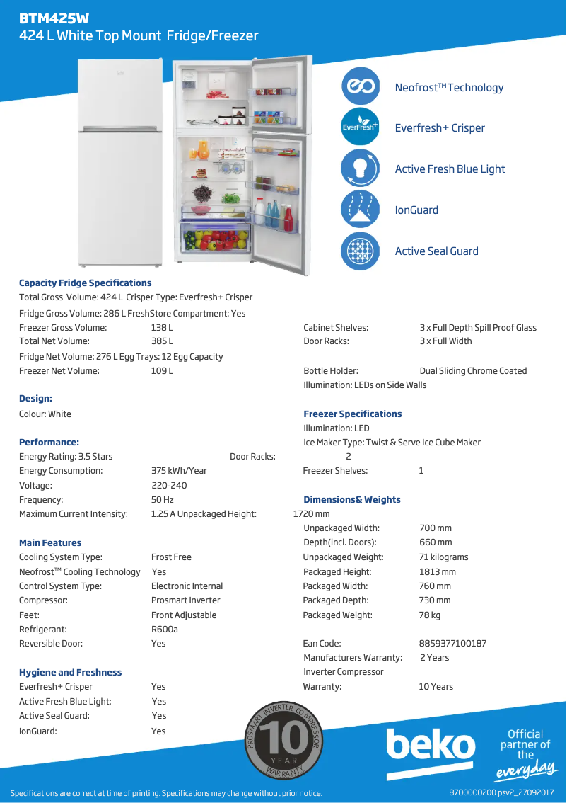 Image de la première page du manuel de l'appareil BTM425W