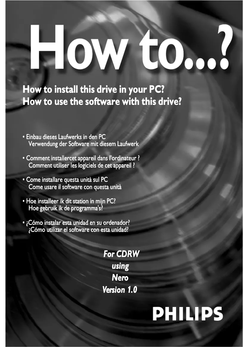 Page n°1 - Mode d'emploi Philips SPD2900BM