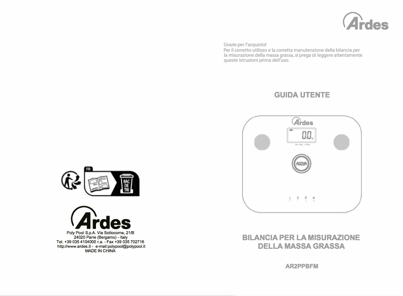 Page 1 de la notice Manuel utilisateur Ardes AR2PPBFM