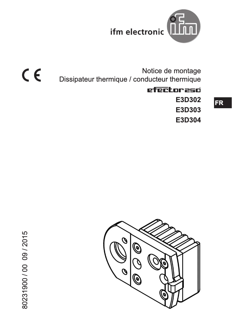 Page n°1 - Manuel utilisateur IFM E3D304