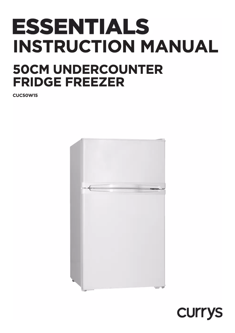 Page n°1 - Manuel utilisateur Currys Essentials CUC50W15