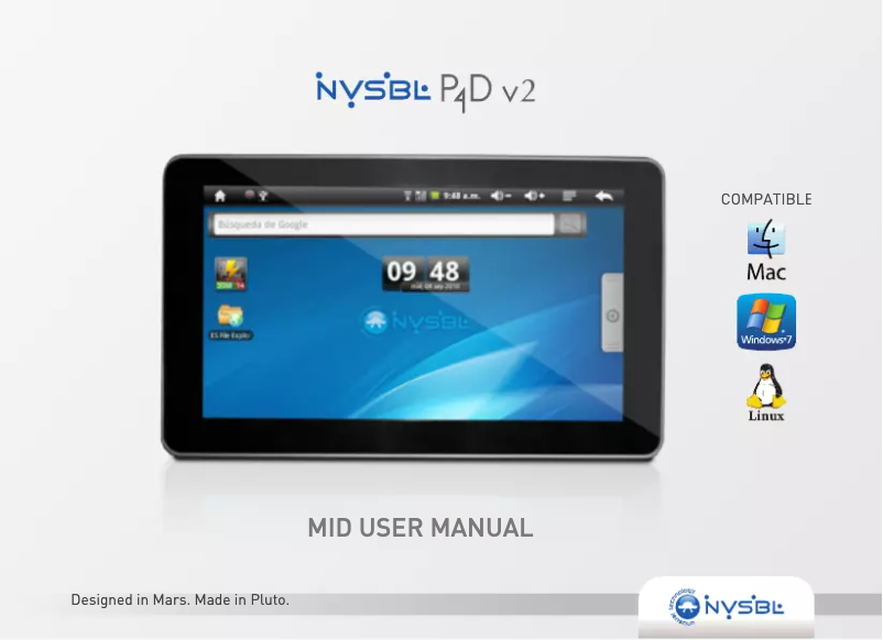 Page n°1 - Manuel utilisateur Nvsbl P4D v2