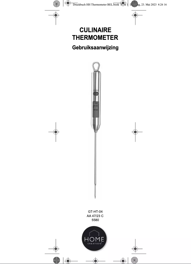 Página 1 del manual Manual de usuario Home Creation GT-HT-04