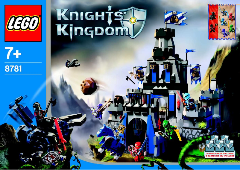 Page 1 de la notice Manuel utilisateur Lego Knights Kingdom 8781