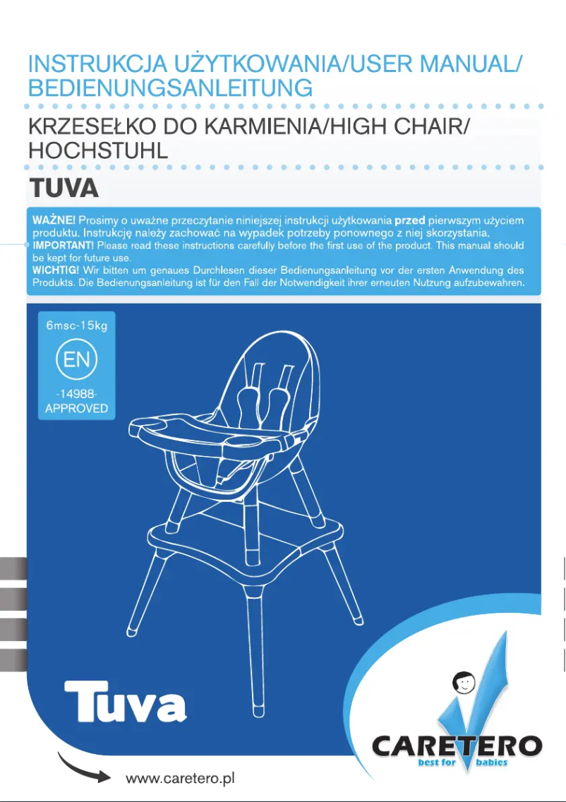 Page 1 de la notice Manuel utilisateur Caretero Tuva