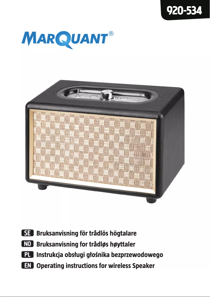 Image de la première page du manuel de l'appareil 920-534