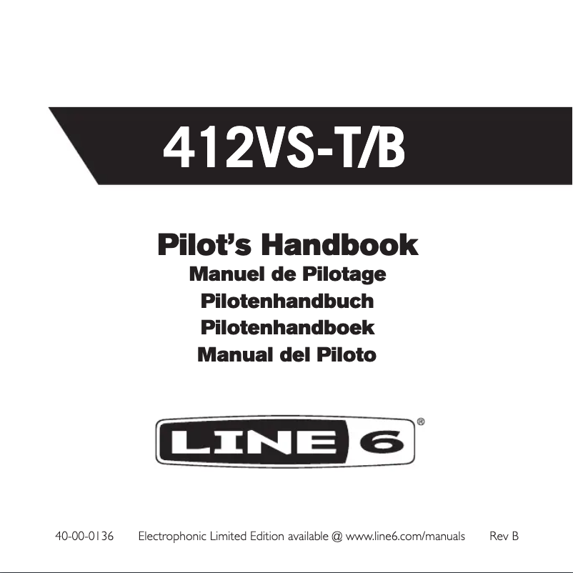Page n°1 - Manuel utilisateur Line 6 412VS-B