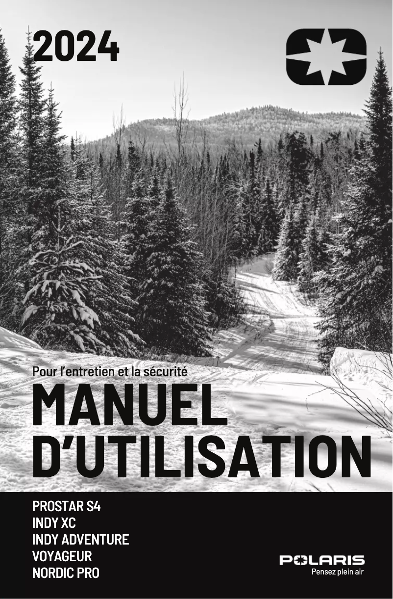 Page 1 de la notice Manuel utilisateur Polaris ProStar S4 INDY XC 137 (2024)