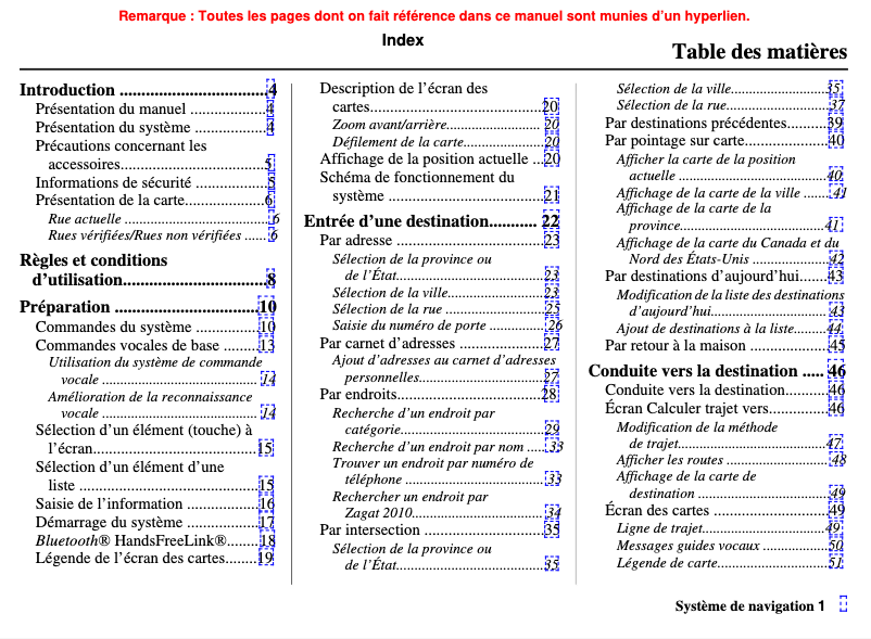 Image de la première page du manuel de l'appareil Accord Coupe L4 (2011)