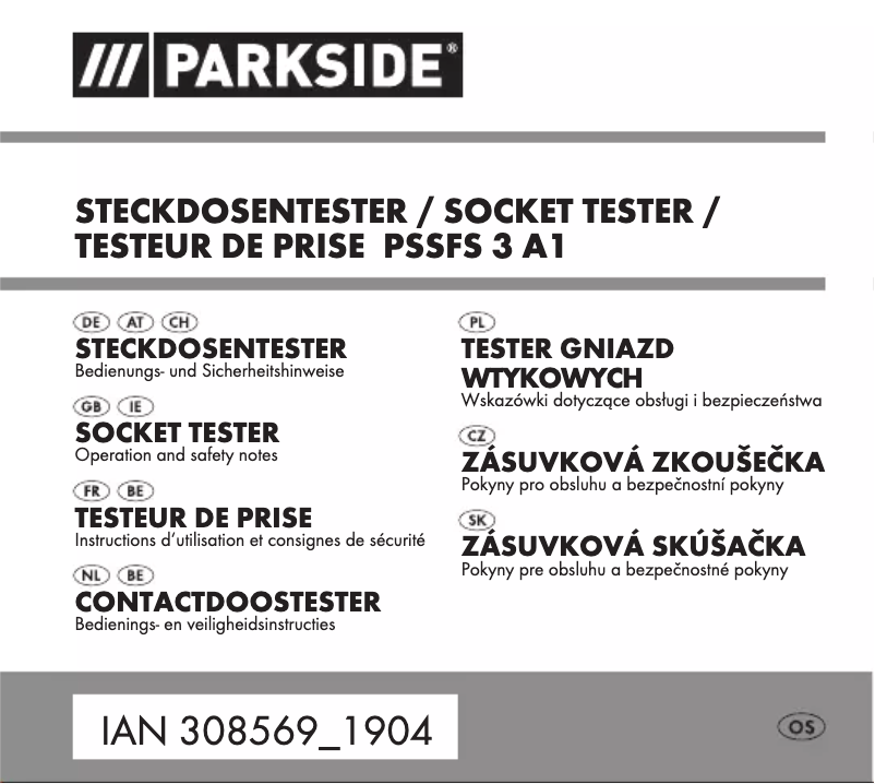 Page 1 de la notice Manuel utilisateur Parkside PSSFS 3 A1