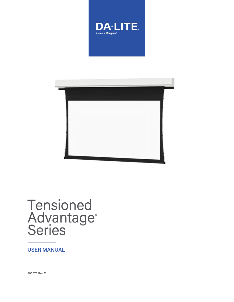 Image de la première page du manuel de l'appareil Tensioned Advantage Deluxe