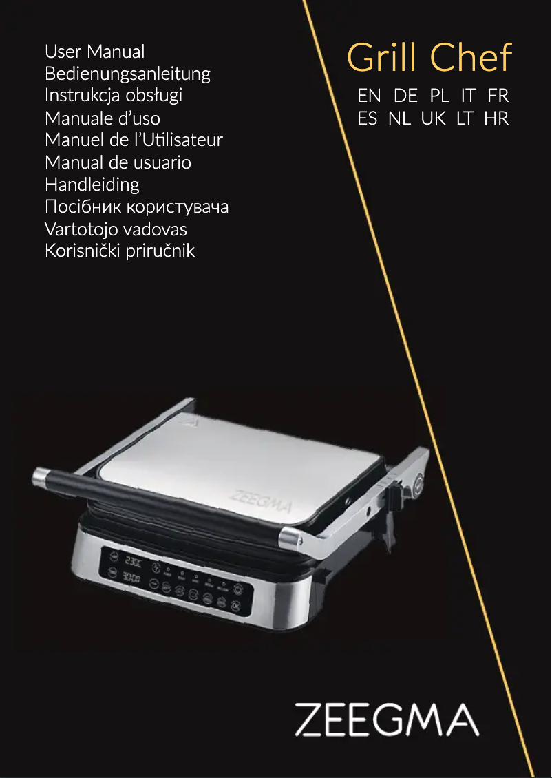 Image de la première page du manuel de l'appareil Grill Chef