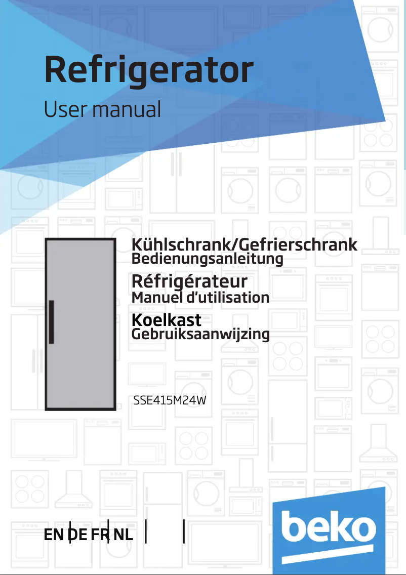 Page n°1 - Manuel utilisateur Beko SSE415M24W