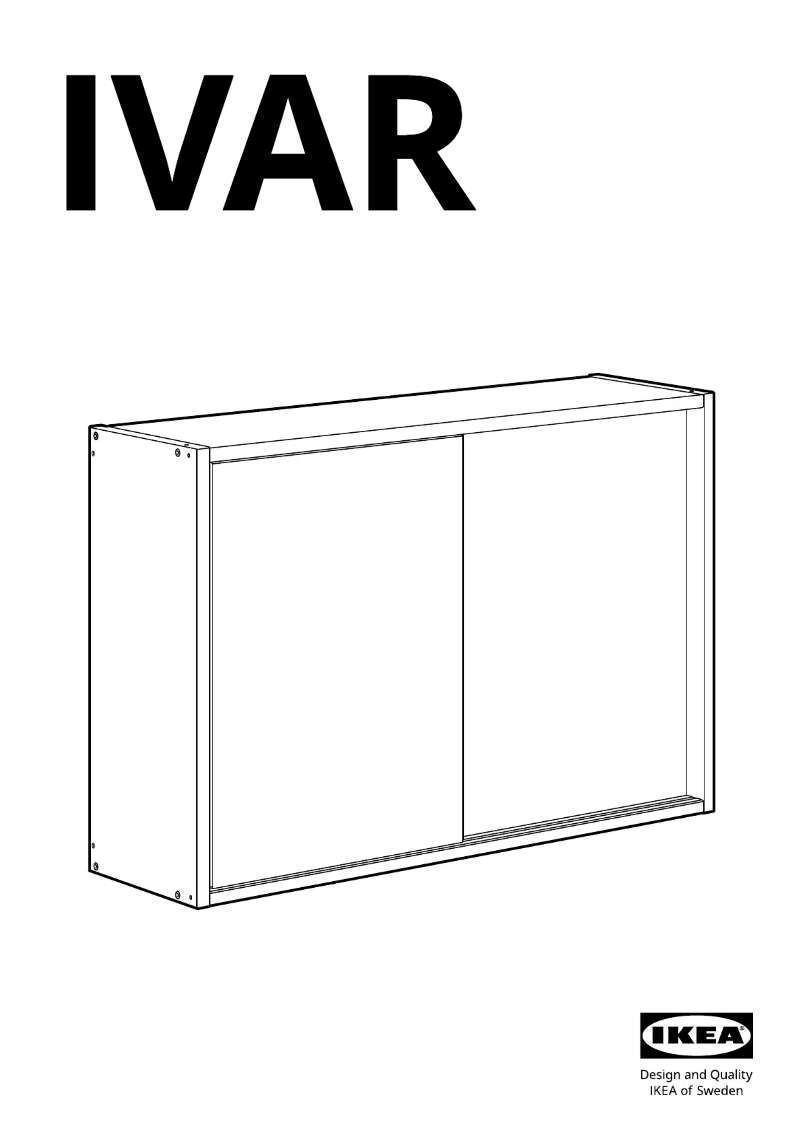 Page 1 de la notice Manuel utilisateur Ikea IVAR 704.943.95