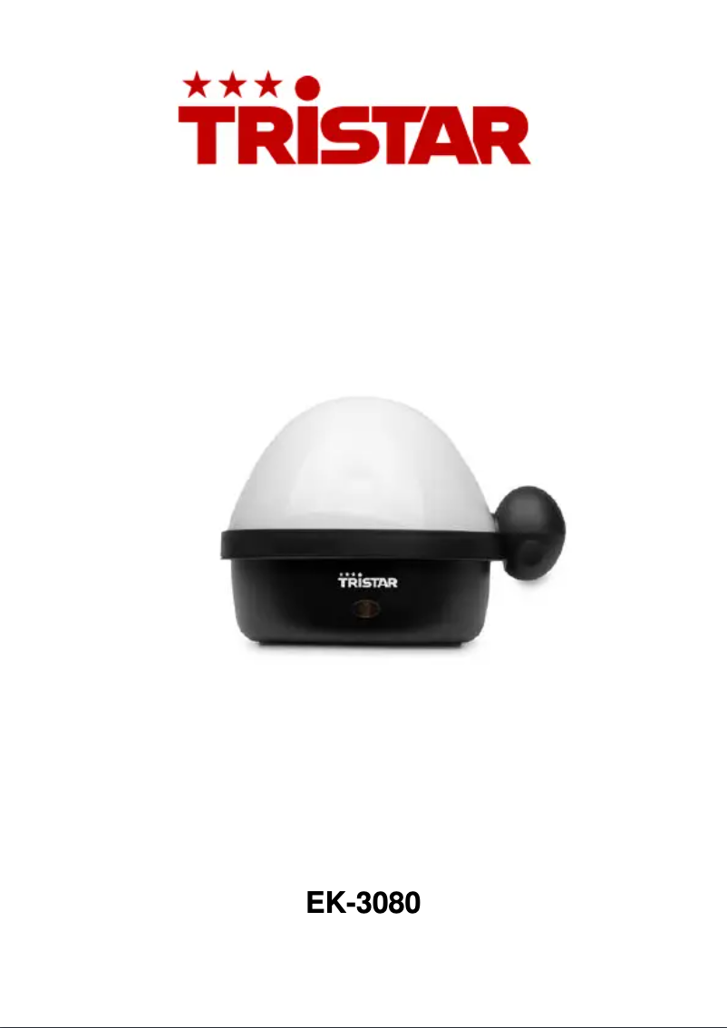 Page 1 of the manual User Manual TriStar EK-3080