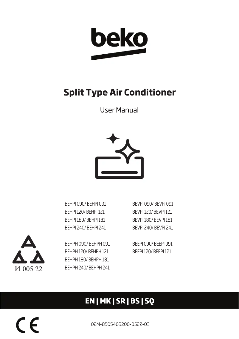 Image de la première page du manuel de l'appareil BEVPI 240