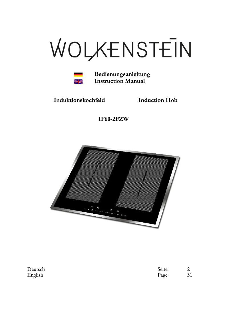 Image de la première page du manuel de l'appareil IF60-2FZW