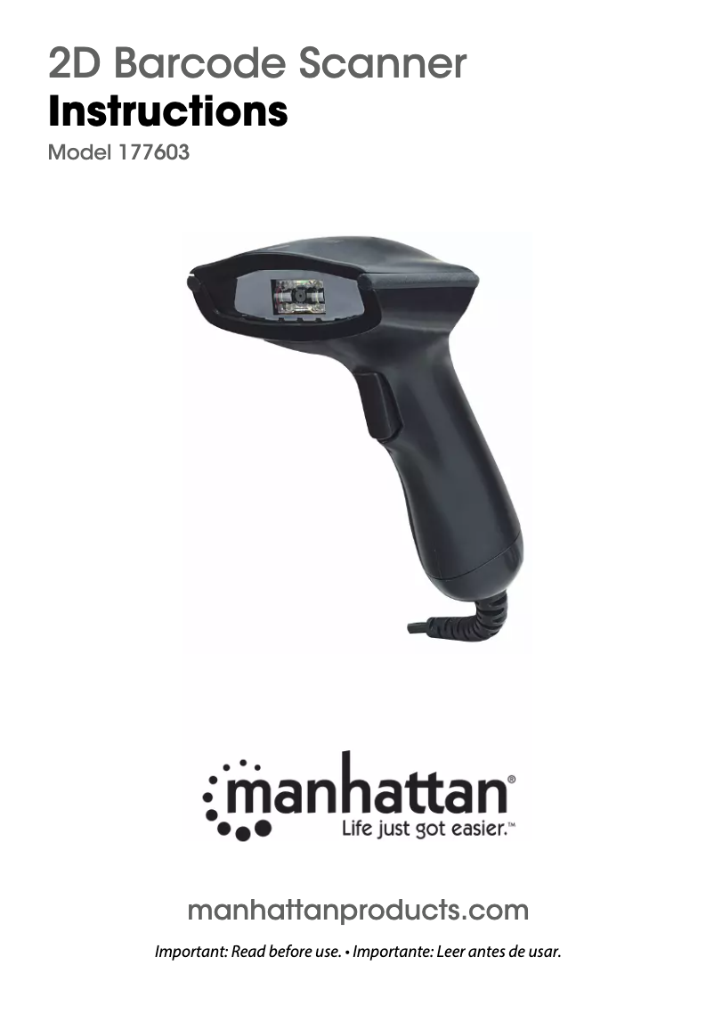 Page 1 de la notice Manuel utilisateur Manhattan 177603