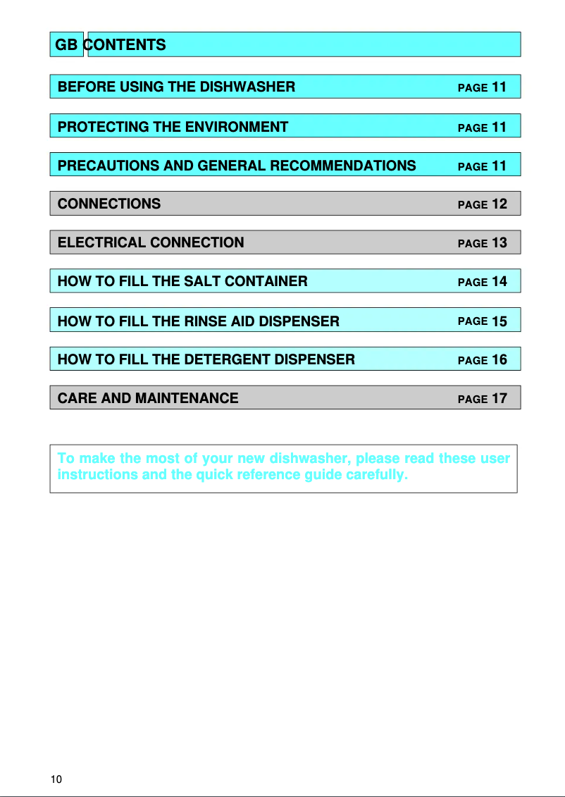 Page n°1 - Manuel utilisateur Bauknecht GSI 5043 W BR