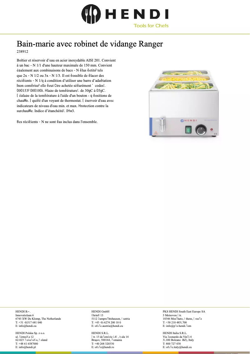 Image de la première page du manuel de l'appareil 238912