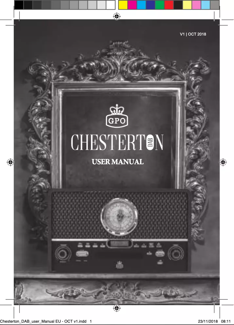 Page 1 de la notice Manuel utilisateur GPO Chesterton