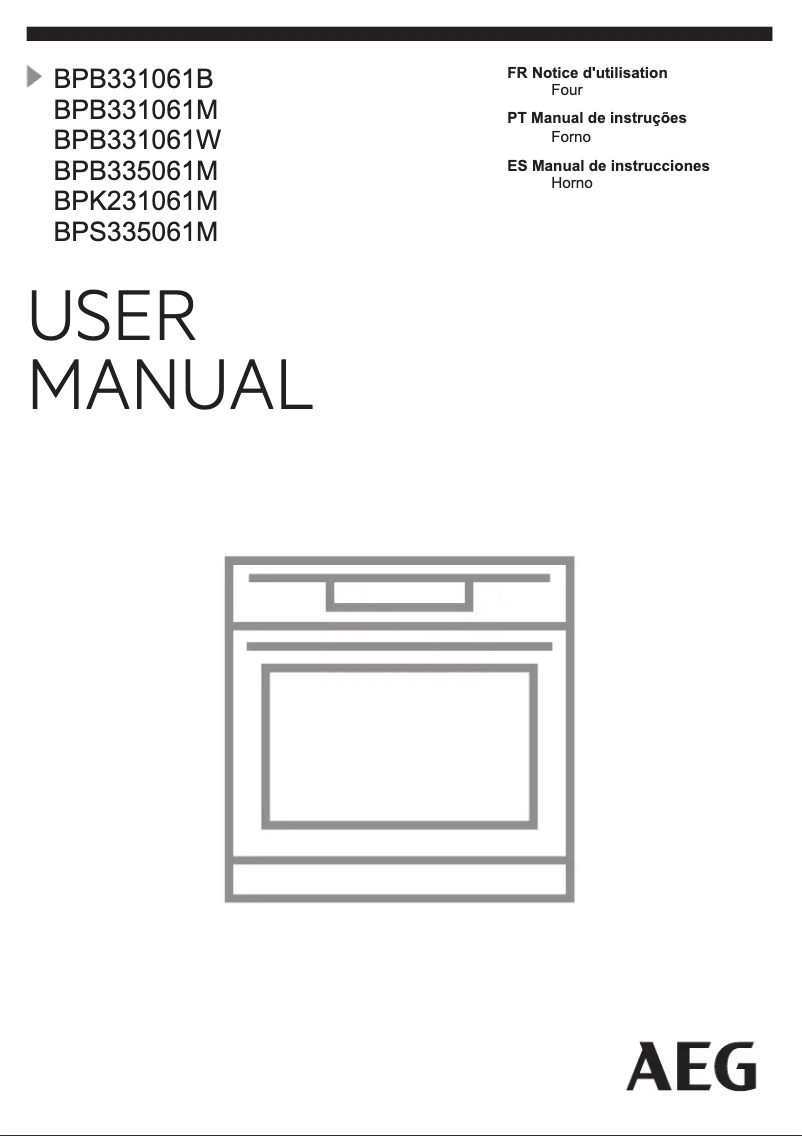 Page 1 de la notice Manuel utilisateur AEG BPB331061M