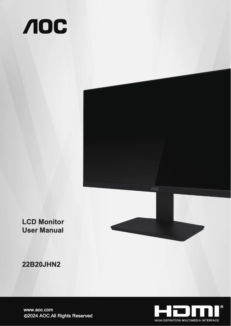 Image de la première page du manuel de l'appareil 22B20JHN2