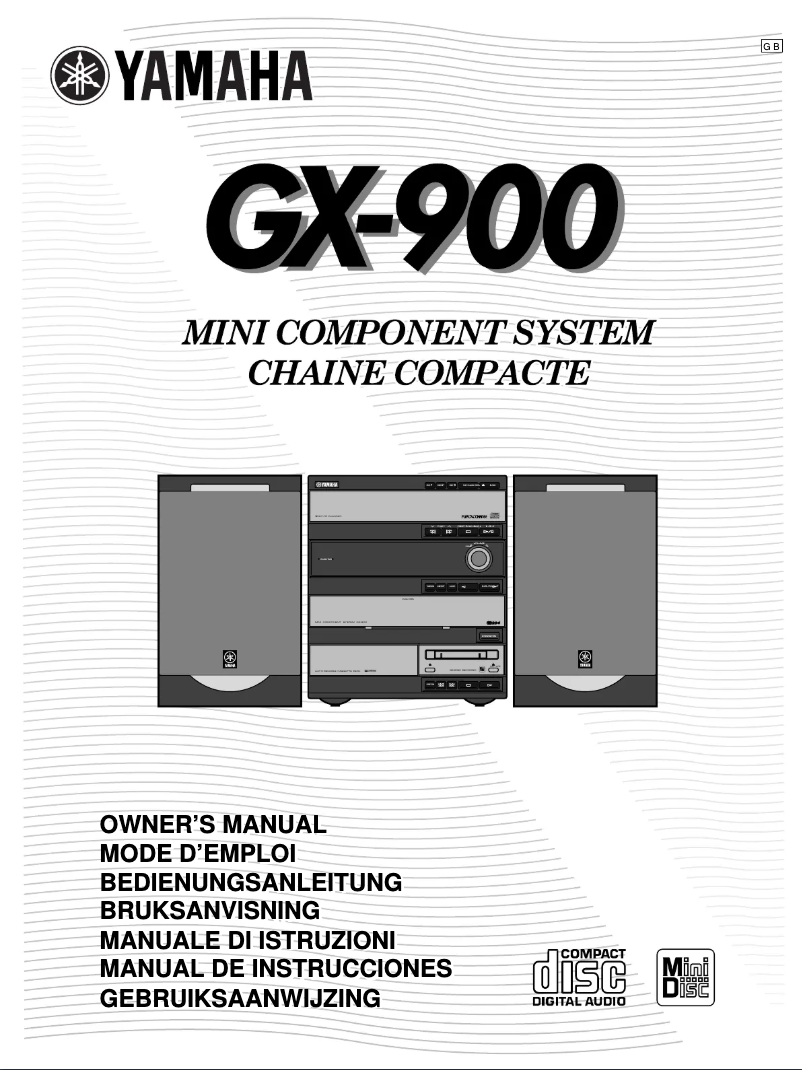 First page image of the manual for GX-900RDS