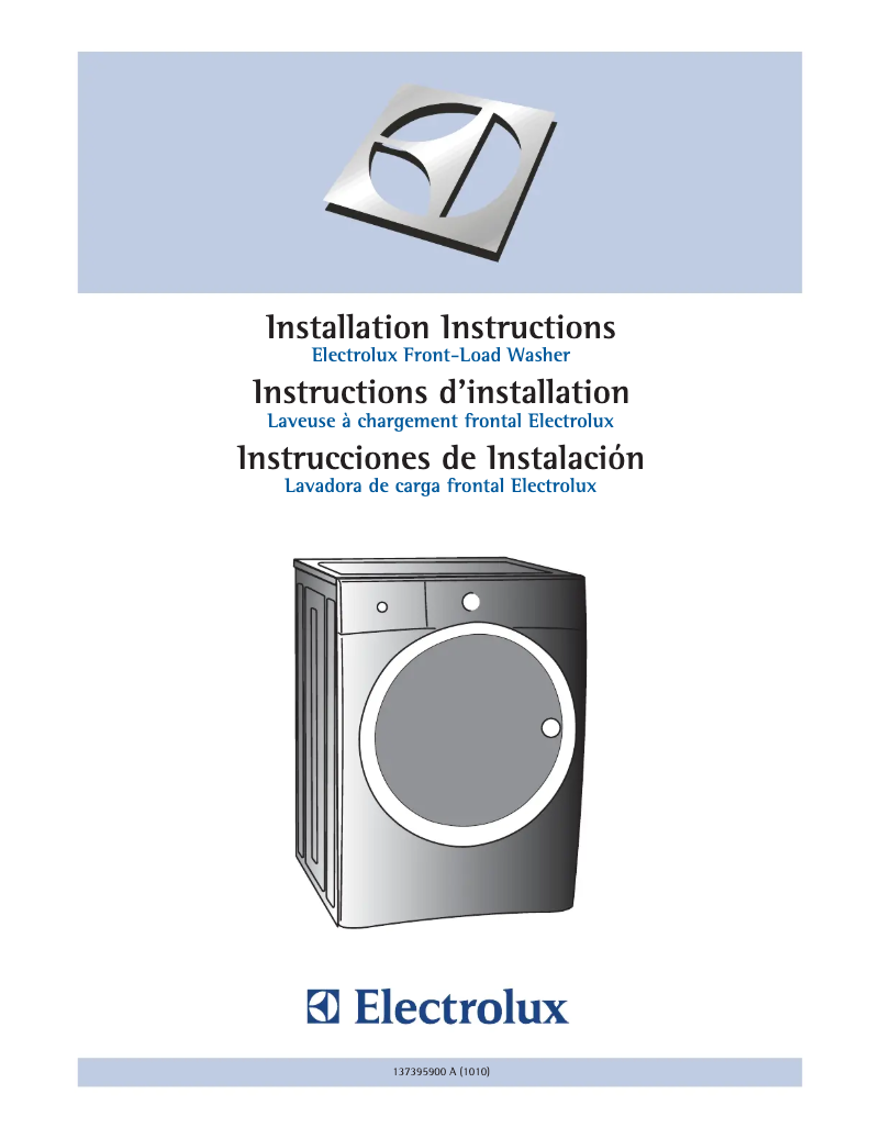 Page n°1 - Guide d'installation Electrolux EIFLS60JRR