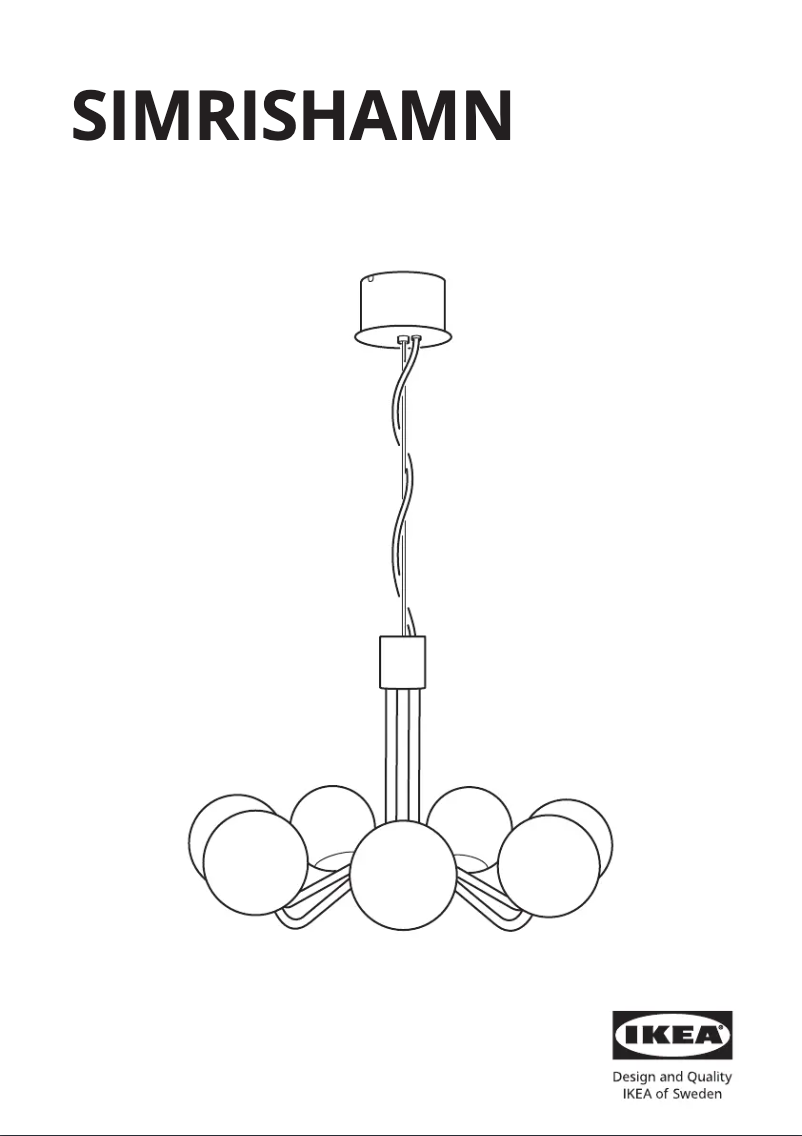 Page 1 de la notice Manuel utilisateur Ikea SIMRISHAMN 204.518.74
