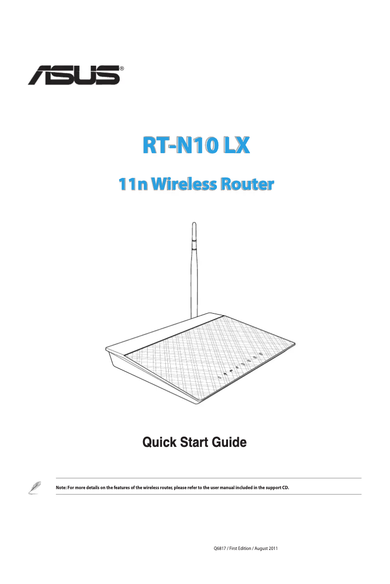 Page n°1 - Manuel utilisateur Asus RT-N10LX